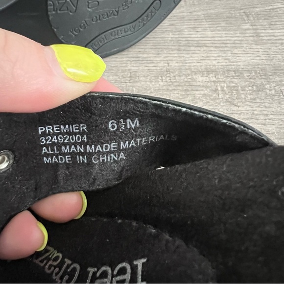 Dr. Scholl's Feel Crazy Good Black Animal Print Heels Sandals 6.5 - Picture 5 of 5